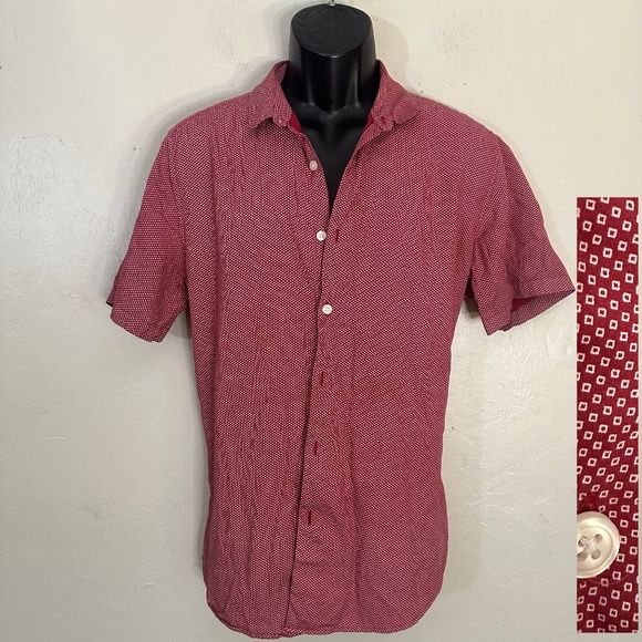 Topman Short Sleeve Shirt Large 40-42" Gently worn 100% cotton 21" armpits - Picture 1 of 4